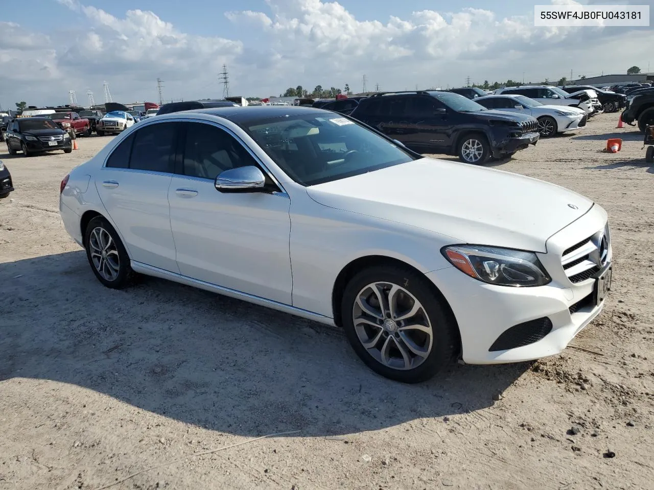 2015 Mercedes-Benz C 300 VIN: 55SWF4JB0FU043181 Lot: 79360704