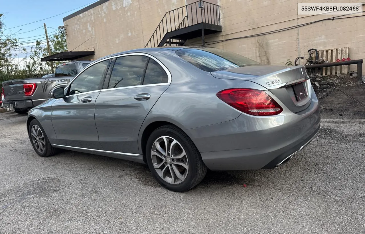 2015 Mercedes-Benz C 300 4Matic VIN: 55SWF4KB8FU082468 Lot: 79758774