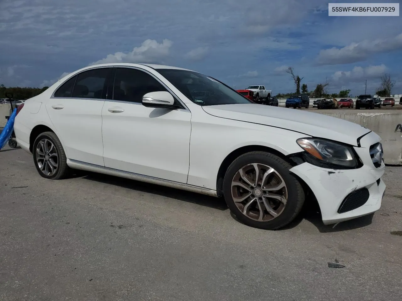 2015 Mercedes-Benz C 300 4Matic VIN: 55SWF4KB6FU007929 Lot: 79888804