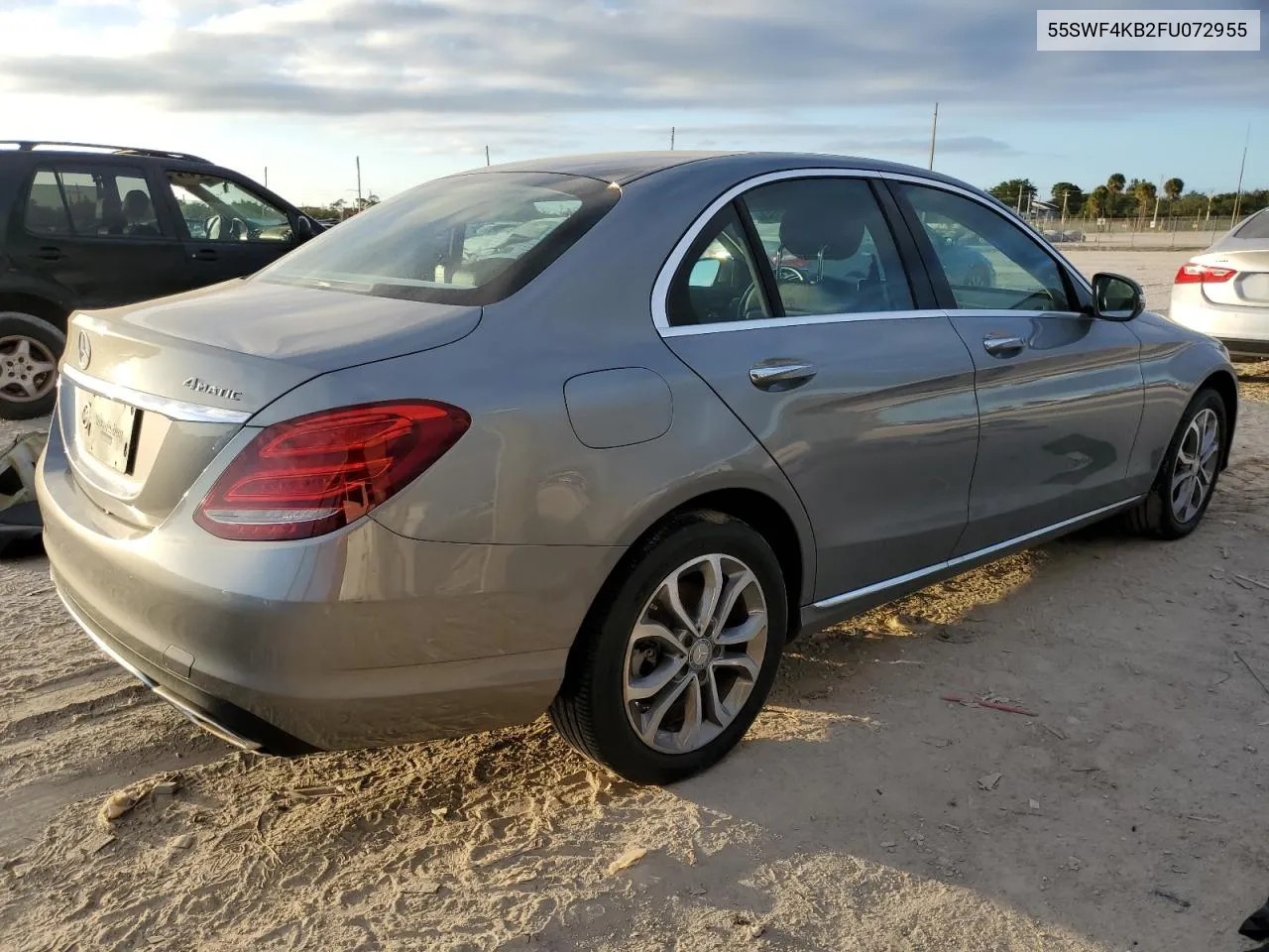 2015 Mercedes-Benz C 300 4Matic VIN: 55SWF4KB2FU072955 Lot: 79926664