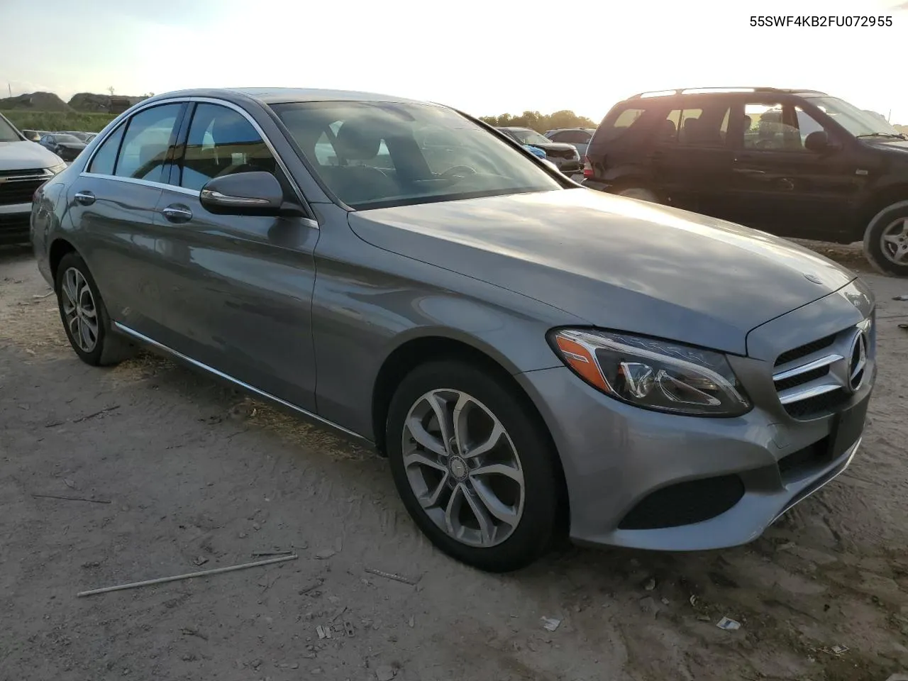 2015 Mercedes-Benz C 300 4Matic VIN: 55SWF4KB2FU072955 Lot: 79926664