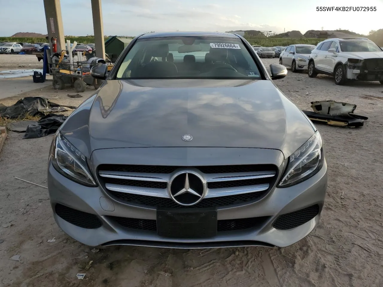 2015 Mercedes-Benz C 300 4Matic VIN: 55SWF4KB2FU072955 Lot: 79926664