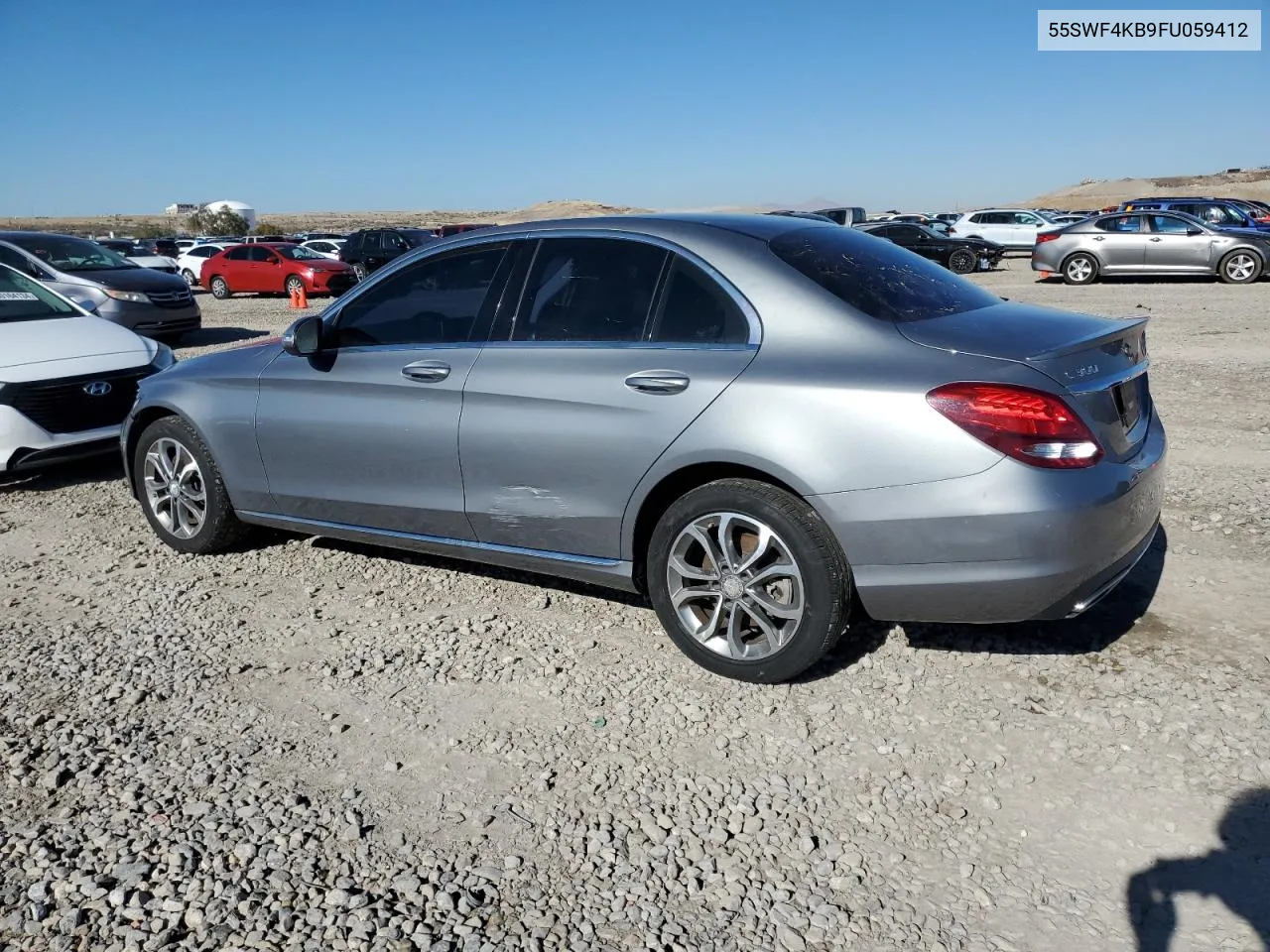 2015 Mercedes-Benz C 300 4Matic VIN: 55SWF4KB9FU059412 Lot: 80164394