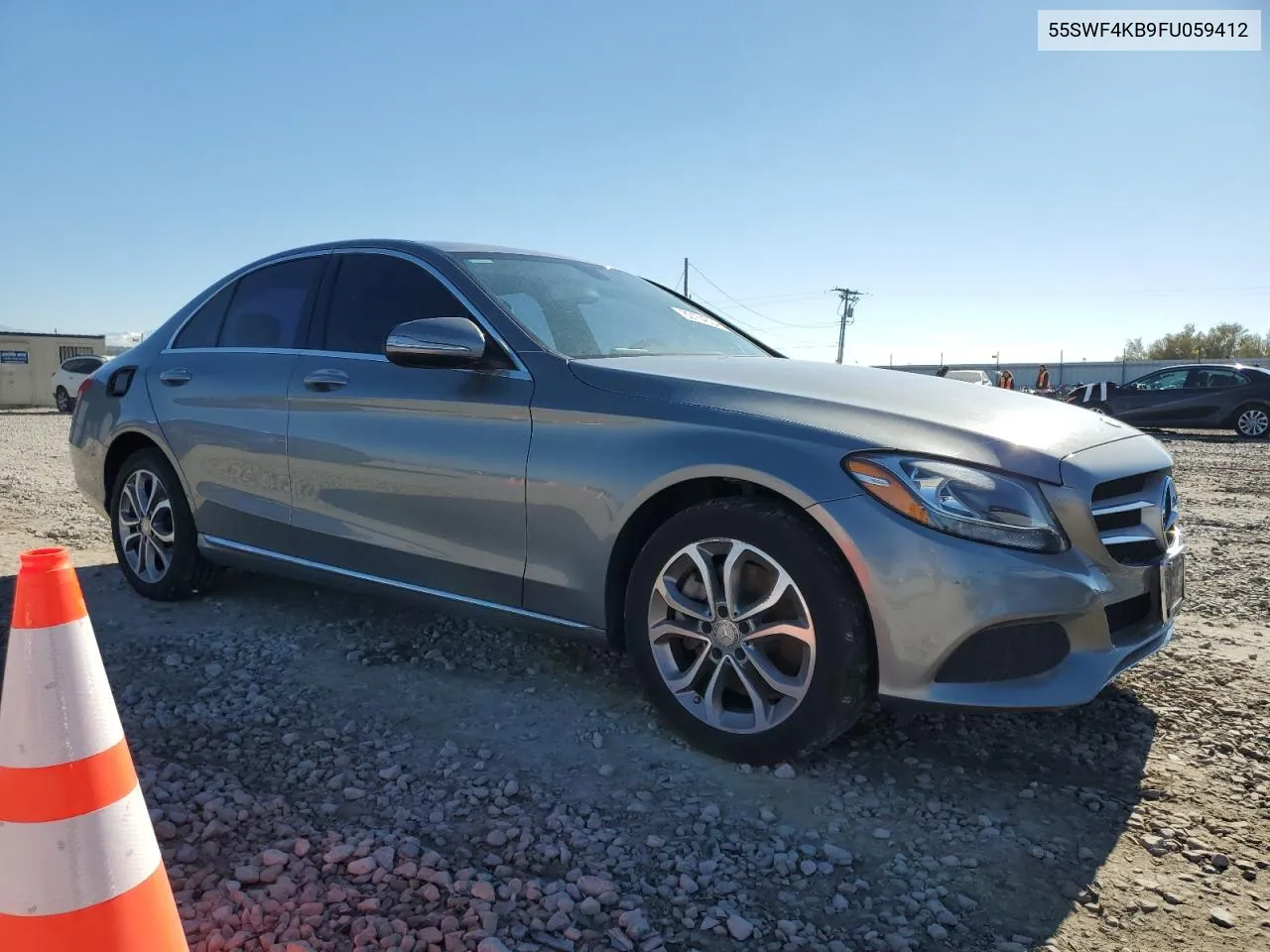 2015 Mercedes-Benz C 300 4Matic VIN: 55SWF4KB9FU059412 Lot: 80164394