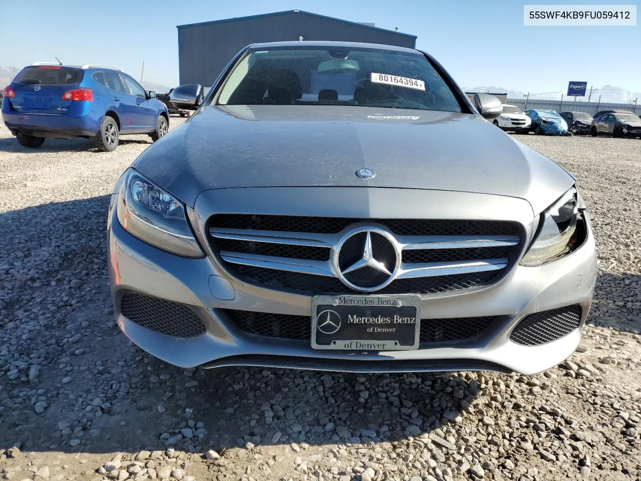 2015 Mercedes-Benz C 300 4Matic VIN: 55SWF4KB9FU059412 Lot: 80164394