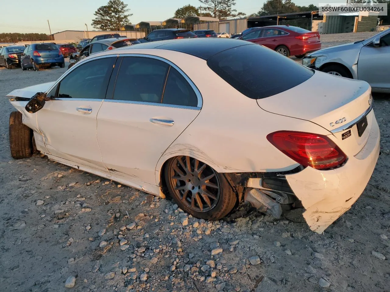 2015 Mercedes-Benz C 400 4Matic VIN: 55SWF6GBXFU034264 Lot: 80284234