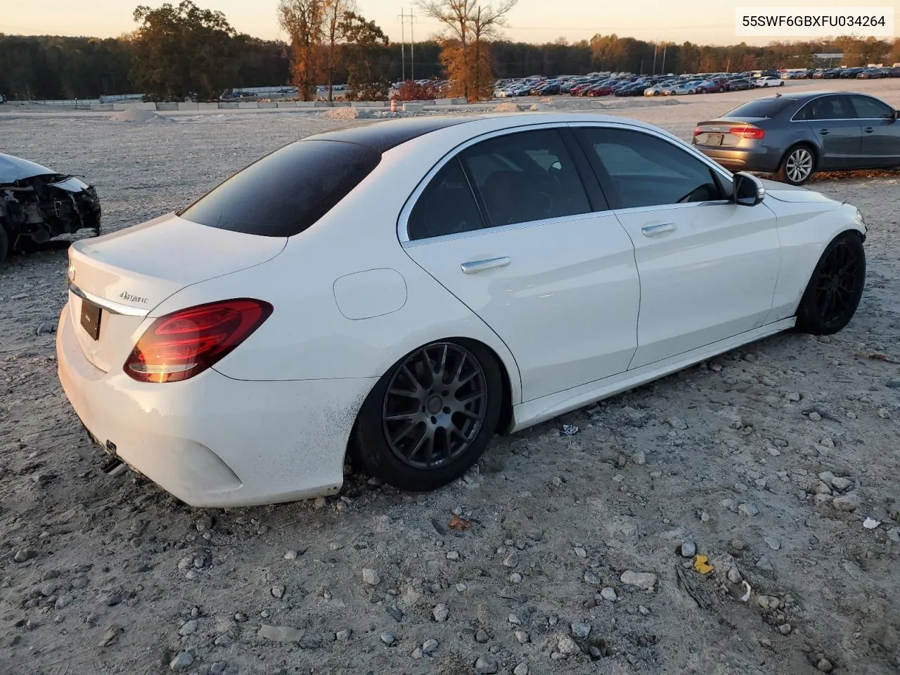 2015 Mercedes-Benz C 400 4Matic VIN: 55SWF6GBXFU034264 Lot: 80284234