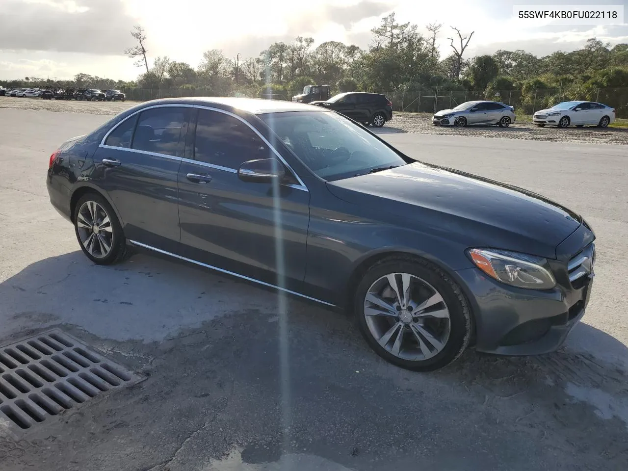 2015 Mercedes-Benz C 300 4Matic VIN: 55SWF4KB0FU022118 Lot: 80579924