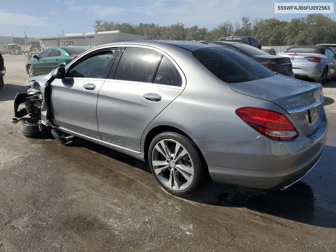 2015 Mercedes-Benz C 300 VIN: 55SWF4JB6FU092563 Lot: 80774474