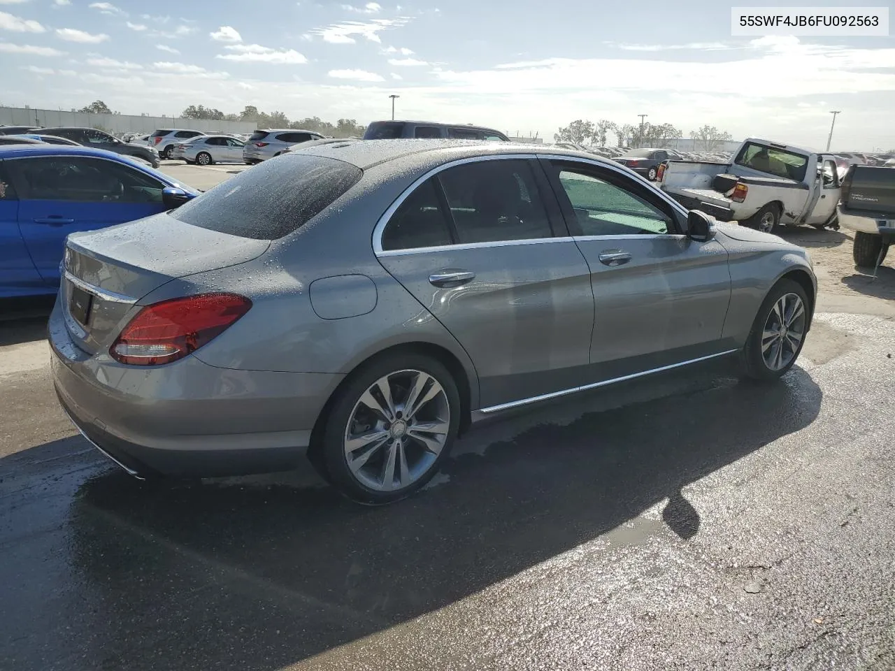 2015 Mercedes-Benz C 300 VIN: 55SWF4JB6FU092563 Lot: 80774474