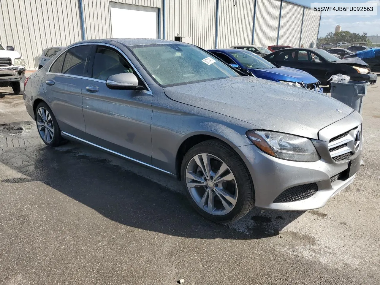 2015 Mercedes-Benz C 300 VIN: 55SWF4JB6FU092563 Lot: 80774474