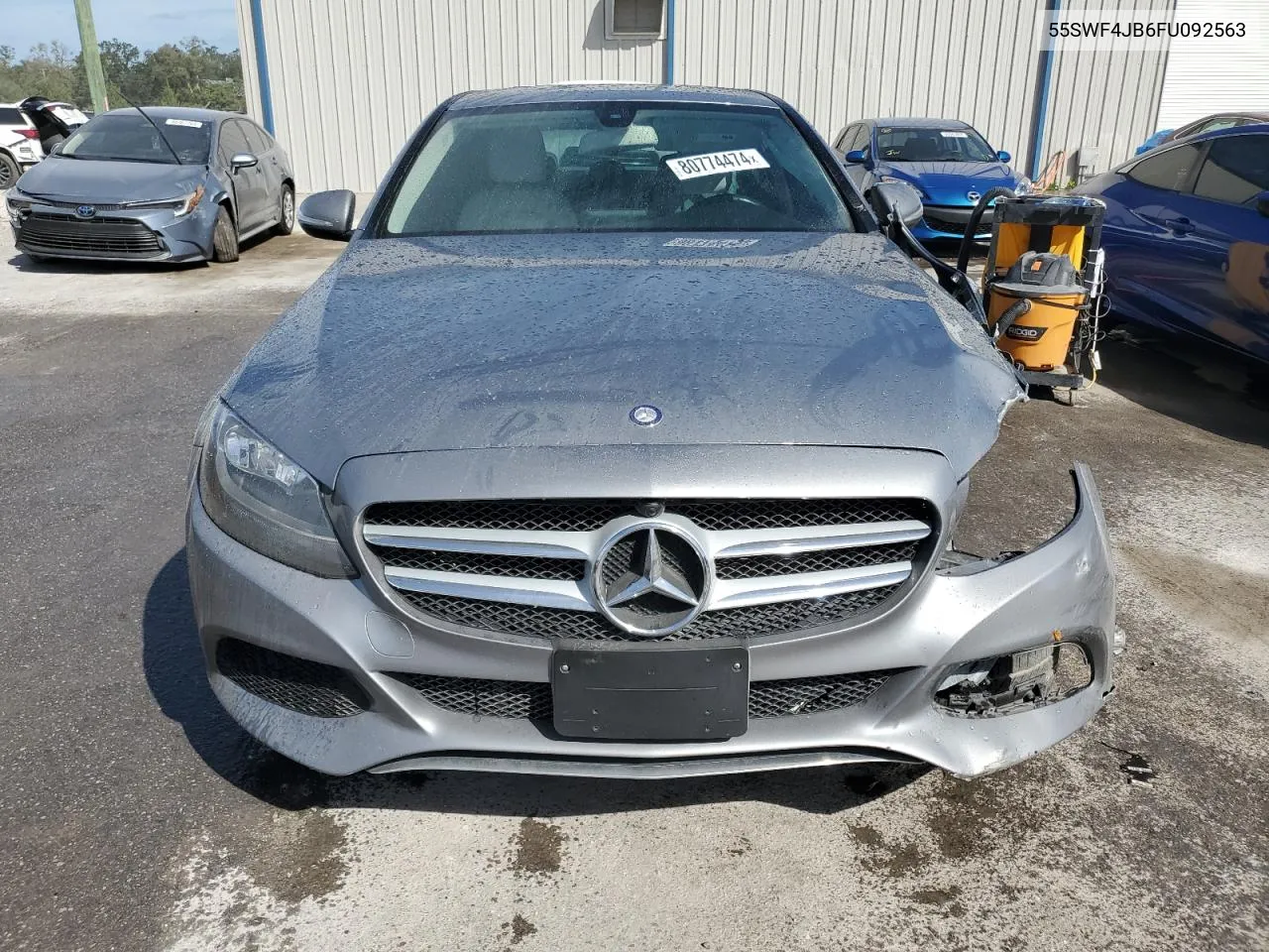 2015 Mercedes-Benz C 300 VIN: 55SWF4JB6FU092563 Lot: 80774474