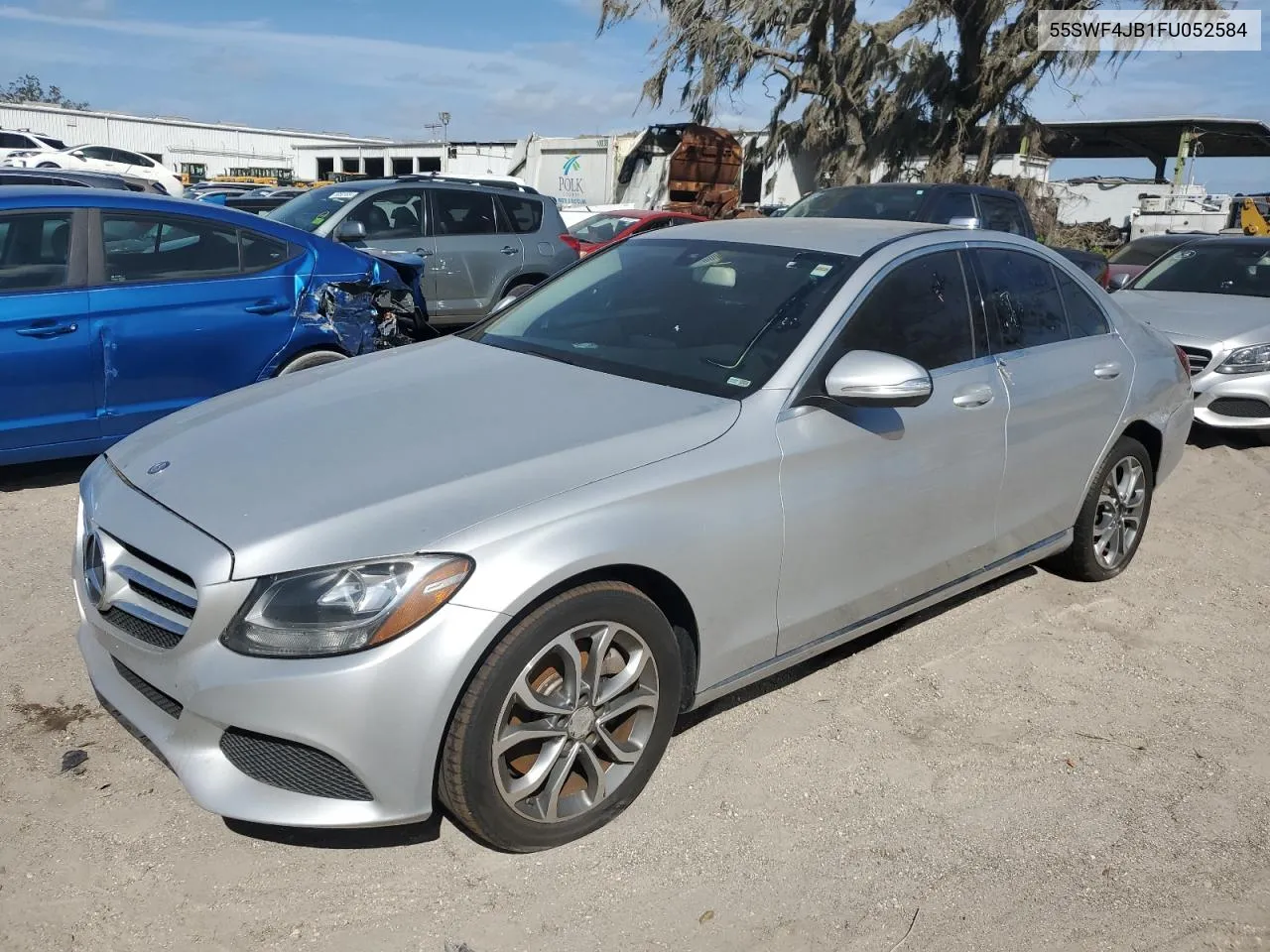 2015 Mercedes-Benz C 300 VIN: 55SWF4JB1FU052584 Lot: 80802504