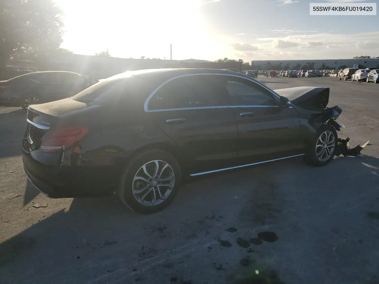 2015 Mercedes-Benz C 300 4Matic VIN: 55SWF4KB6FU019420 Lot: 80937624