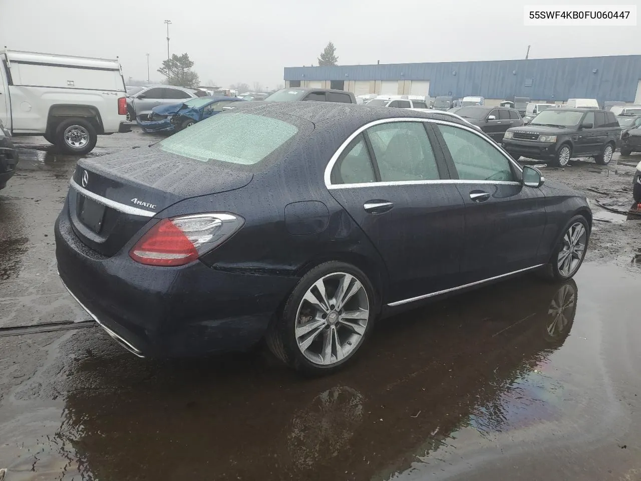 2015 Mercedes-Benz C 300 4Matic VIN: 55SWF4KB0FU060447 Lot: 80995434