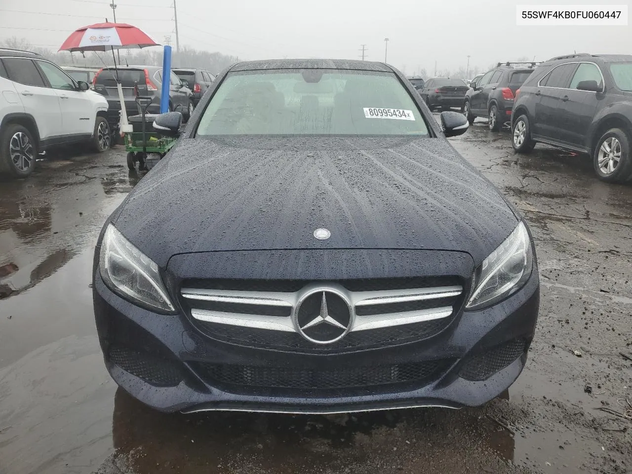 2015 Mercedes-Benz C 300 4Matic VIN: 55SWF4KB0FU060447 Lot: 80995434