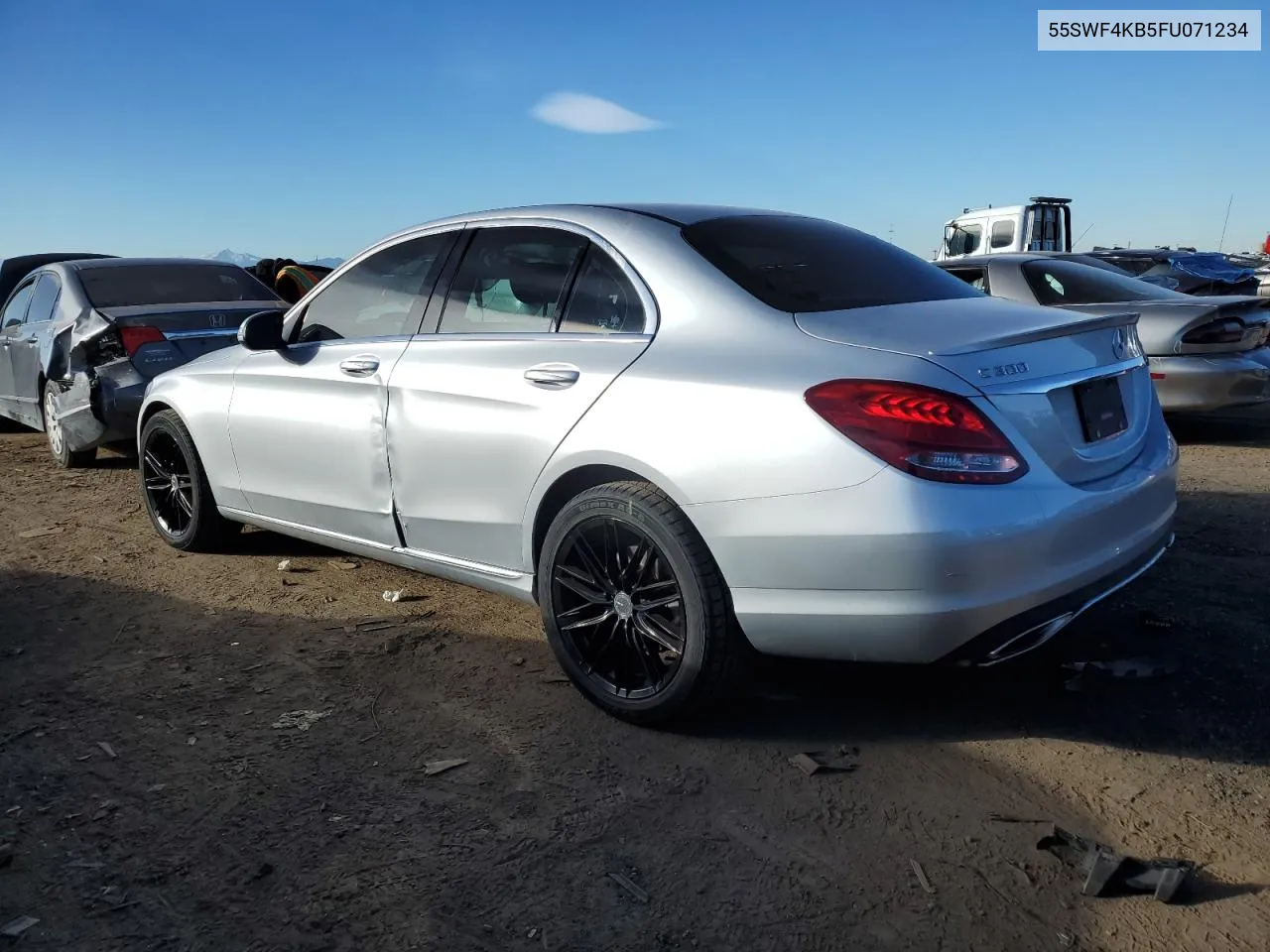 2015 Mercedes-Benz C 300 4Matic VIN: 55SWF4KB5FU071234 Lot: 81137034