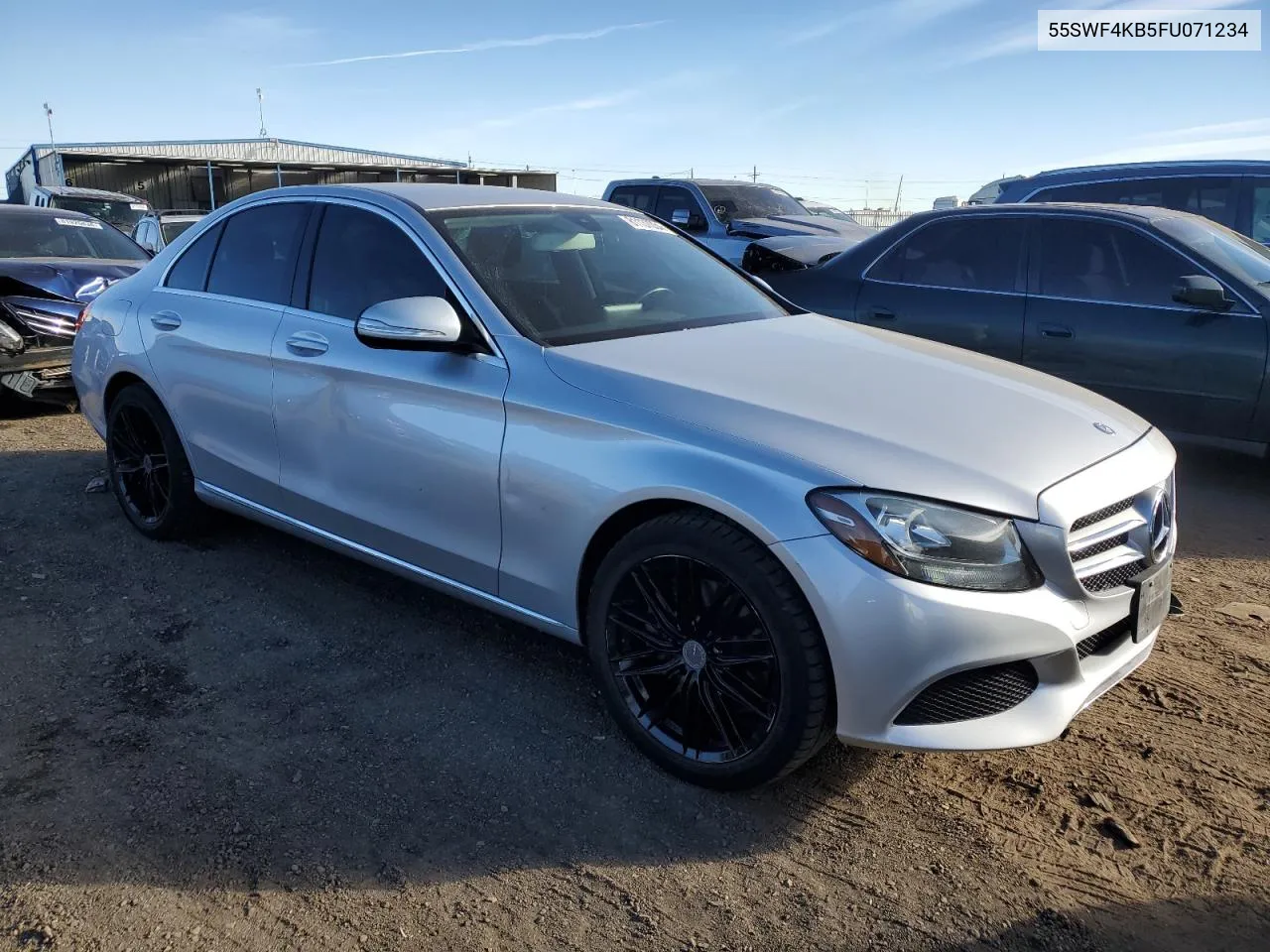 2015 Mercedes-Benz C 300 4Matic VIN: 55SWF4KB5FU071234 Lot: 81137034