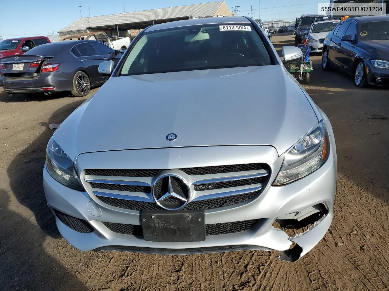 2015 Mercedes-Benz C 300 4Matic VIN: 55SWF4KB5FU071234 Lot: 81137034