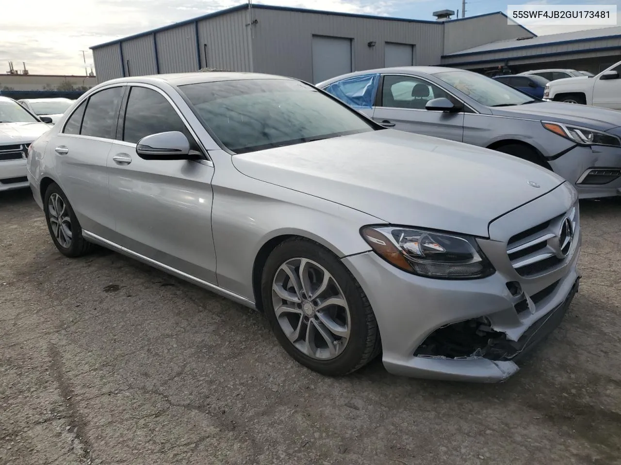 2016 Mercedes-Benz C 300 VIN: 55SWF4JB2GU173481 Lot: 40071814