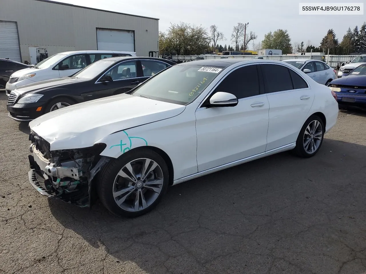 2016 Mercedes-Benz C 300 VIN: 55SWF4JB9GU176278 Lot: 50721164