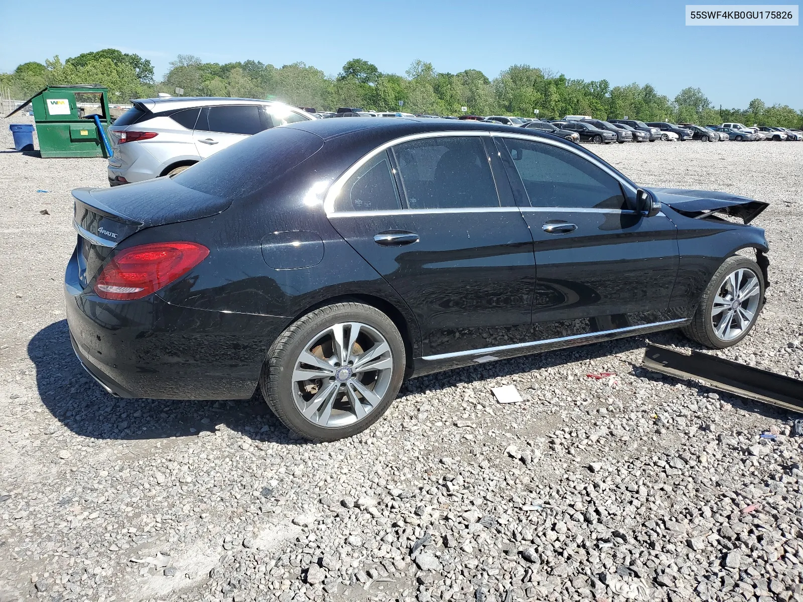 2016 Mercedes-Benz C 300 4Matic VIN: 55SWF4KB0GU175826 Lot: 51770844