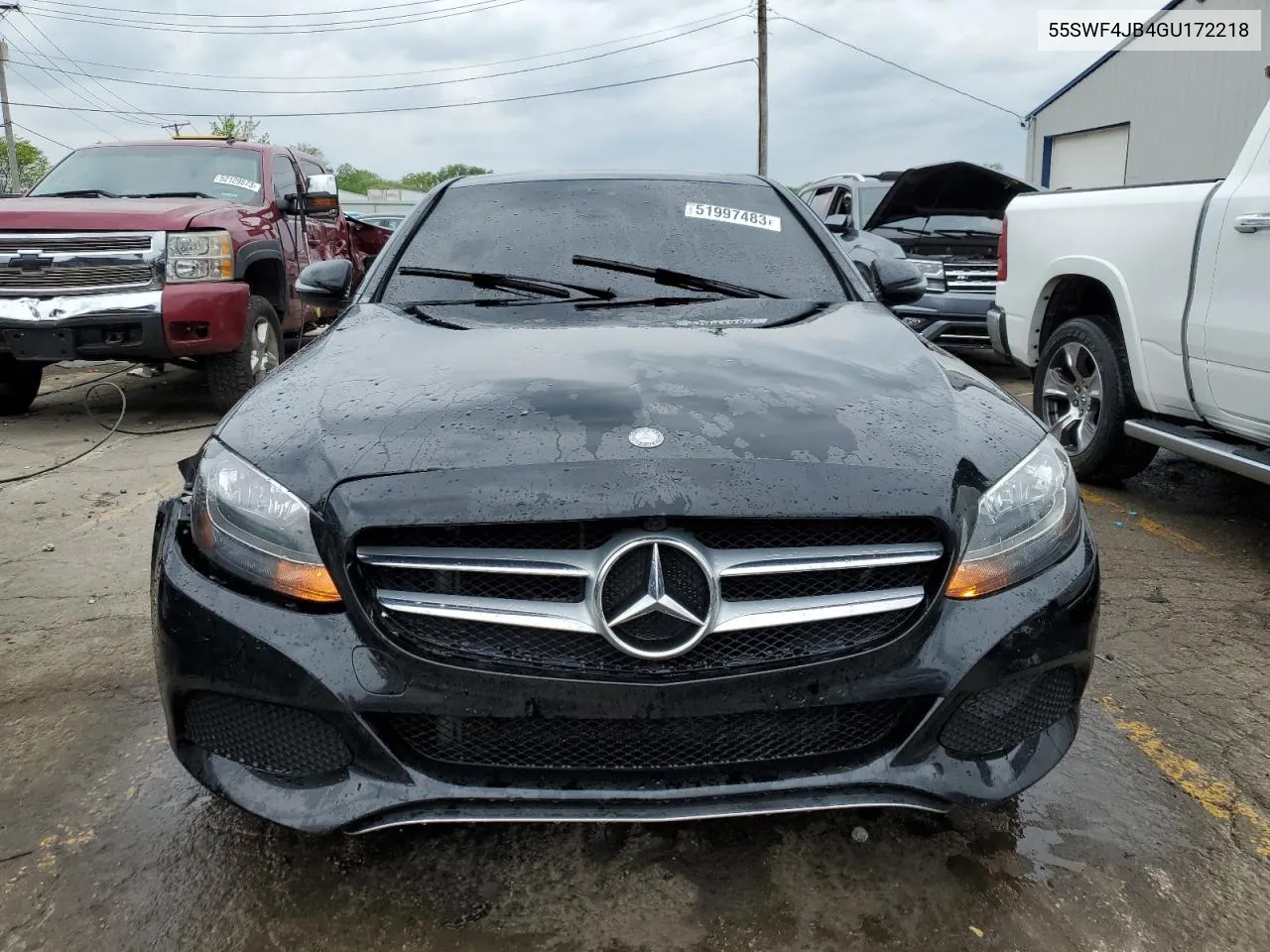 2016 Mercedes-Benz C 300 VIN: 55SWF4JB4GU172218 Lot: 51997483