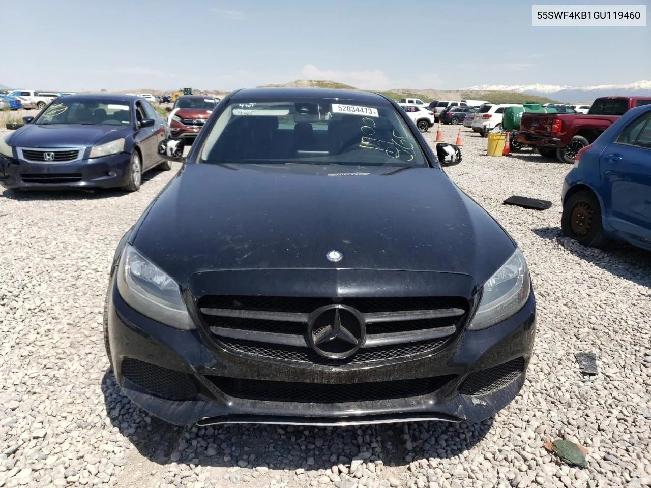 2016 Mercedes-Benz C 300 4Matic VIN: 55SWF4KB1GU119460 Lot: 52034473