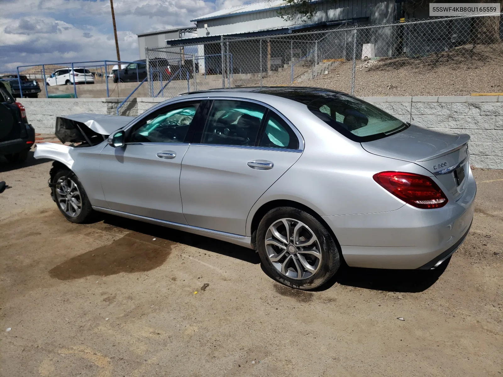 2016 Mercedes-Benz C 300 4Matic VIN: 55SWF4KB8GU165559 Lot: 54073104