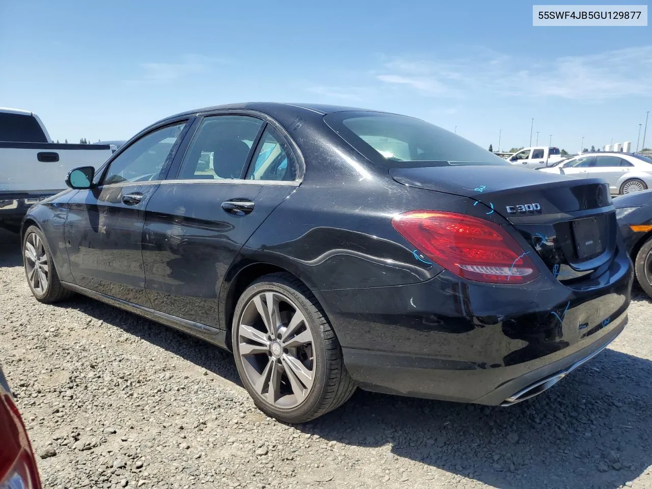 2016 Mercedes-Benz C 300 VIN: 55SWF4JB5GU129877 Lot: 54075634