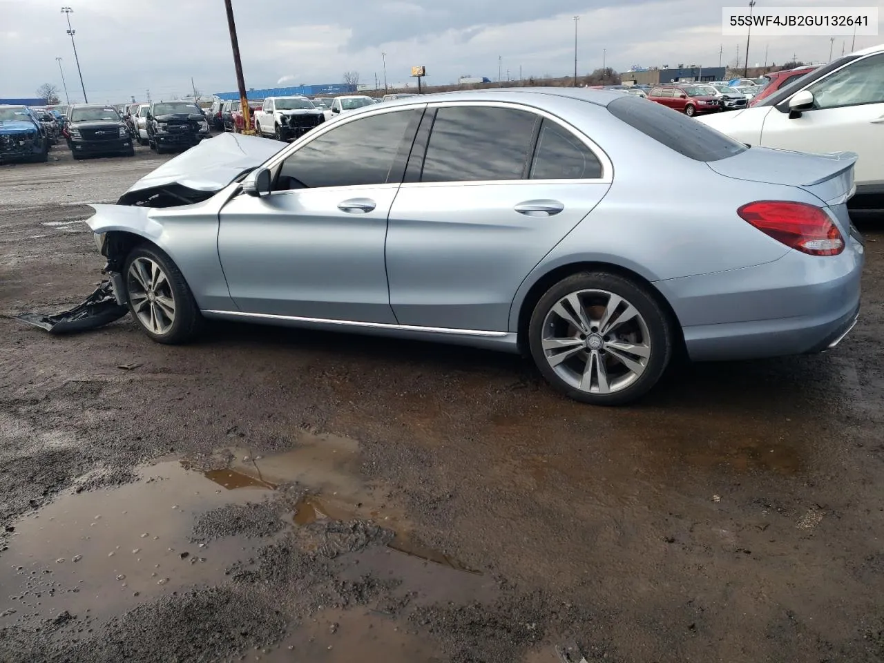 2016 Mercedes-Benz C 300 VIN: 55SWF4JB2GU132641 Lot: 54304294