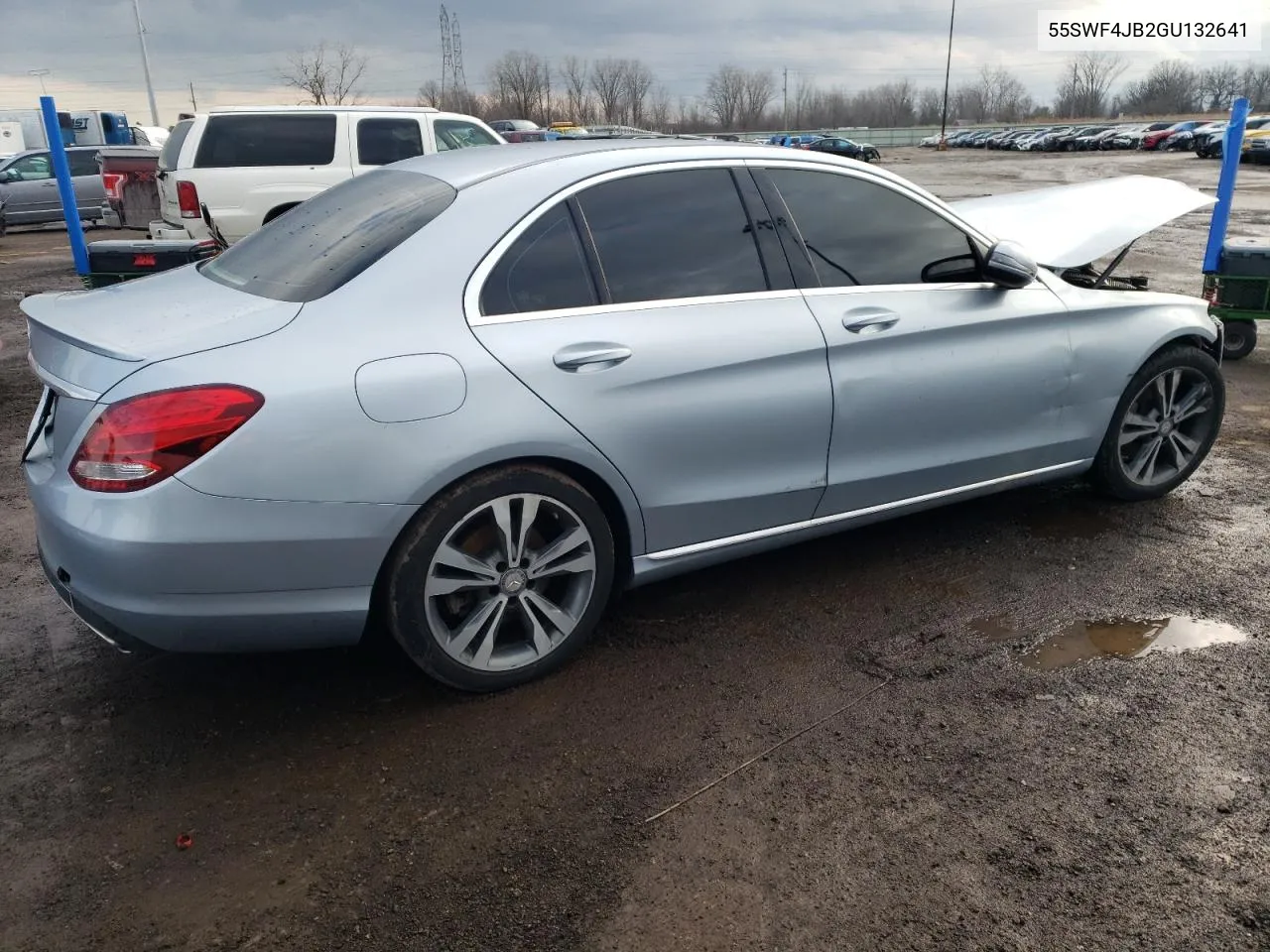 2016 Mercedes-Benz C 300 VIN: 55SWF4JB2GU132641 Lot: 54304294