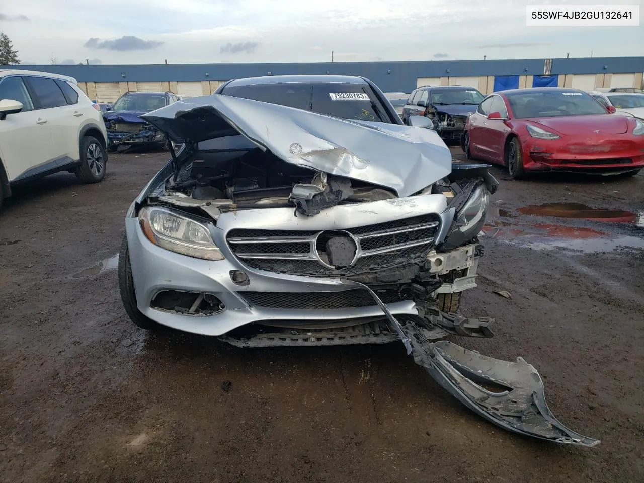 2016 Mercedes-Benz C 300 VIN: 55SWF4JB2GU132641 Lot: 54304294