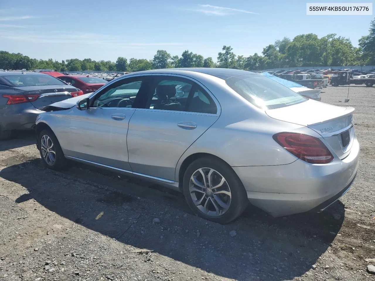 2016 Mercedes-Benz C 300 4Matic VIN: 55SWF4KB5GU176776 Lot: 57297044