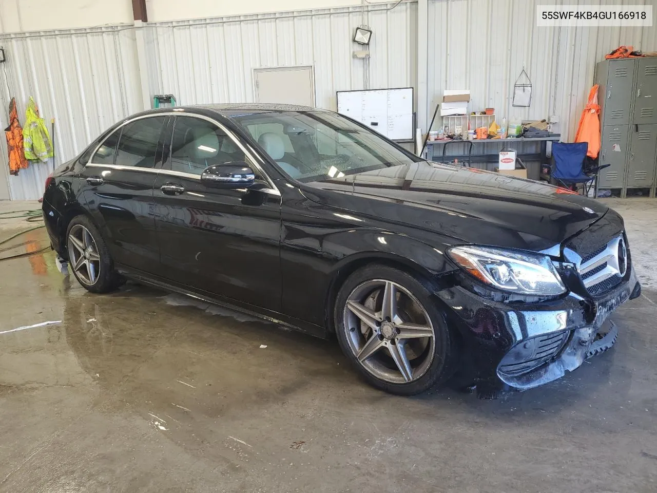 2016 Mercedes-Benz C 300 4Matic VIN: 55SWF4KB4GU166918 Lot: 58352364