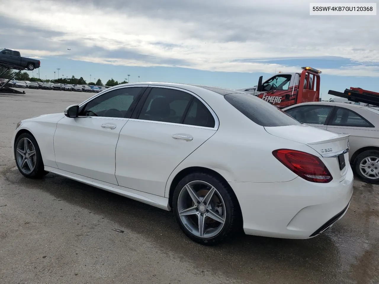 2016 Mercedes-Benz C 300 4Matic VIN: 55SWF4KB7GU120368 Lot: 59268124