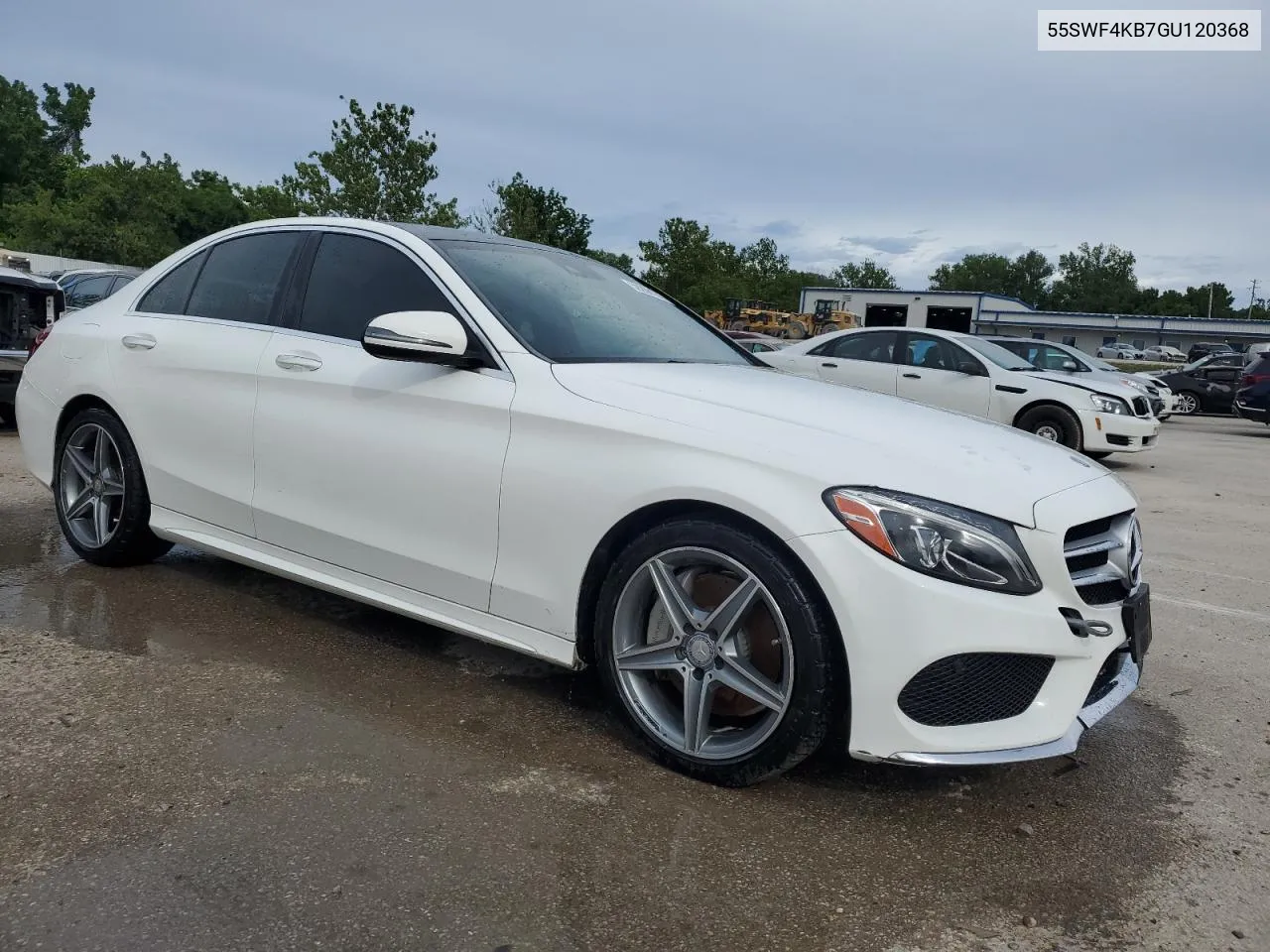 2016 Mercedes-Benz C 300 4Matic VIN: 55SWF4KB7GU120368 Lot: 59268124