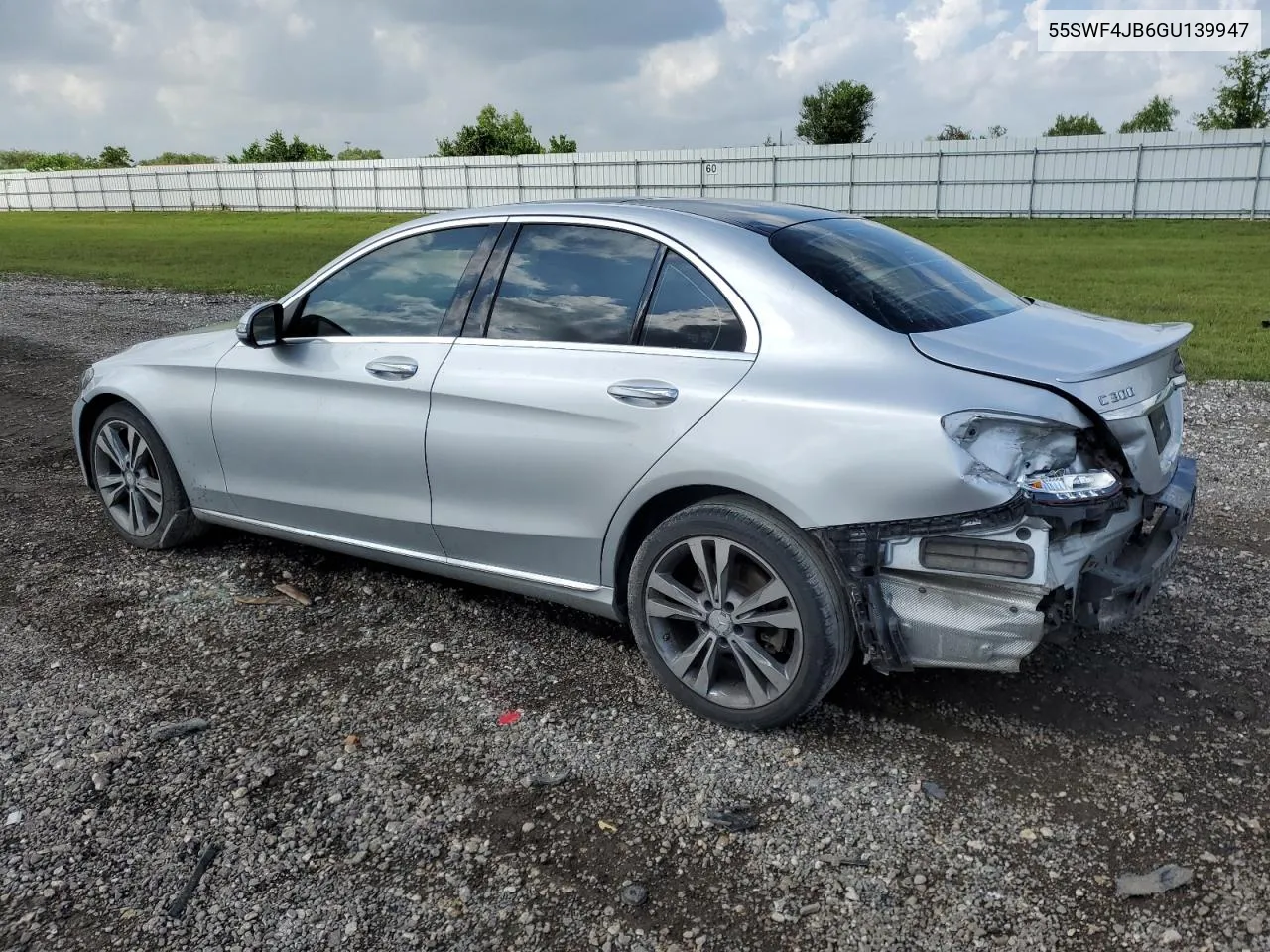 2016 Mercedes-Benz C 300 VIN: 55SWF4JB6GU139947 Lot: 61265594