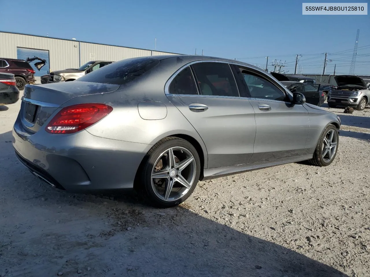 2016 Mercedes-Benz C 300 VIN: 55SWF4JB8GU125810 Lot: 61603524