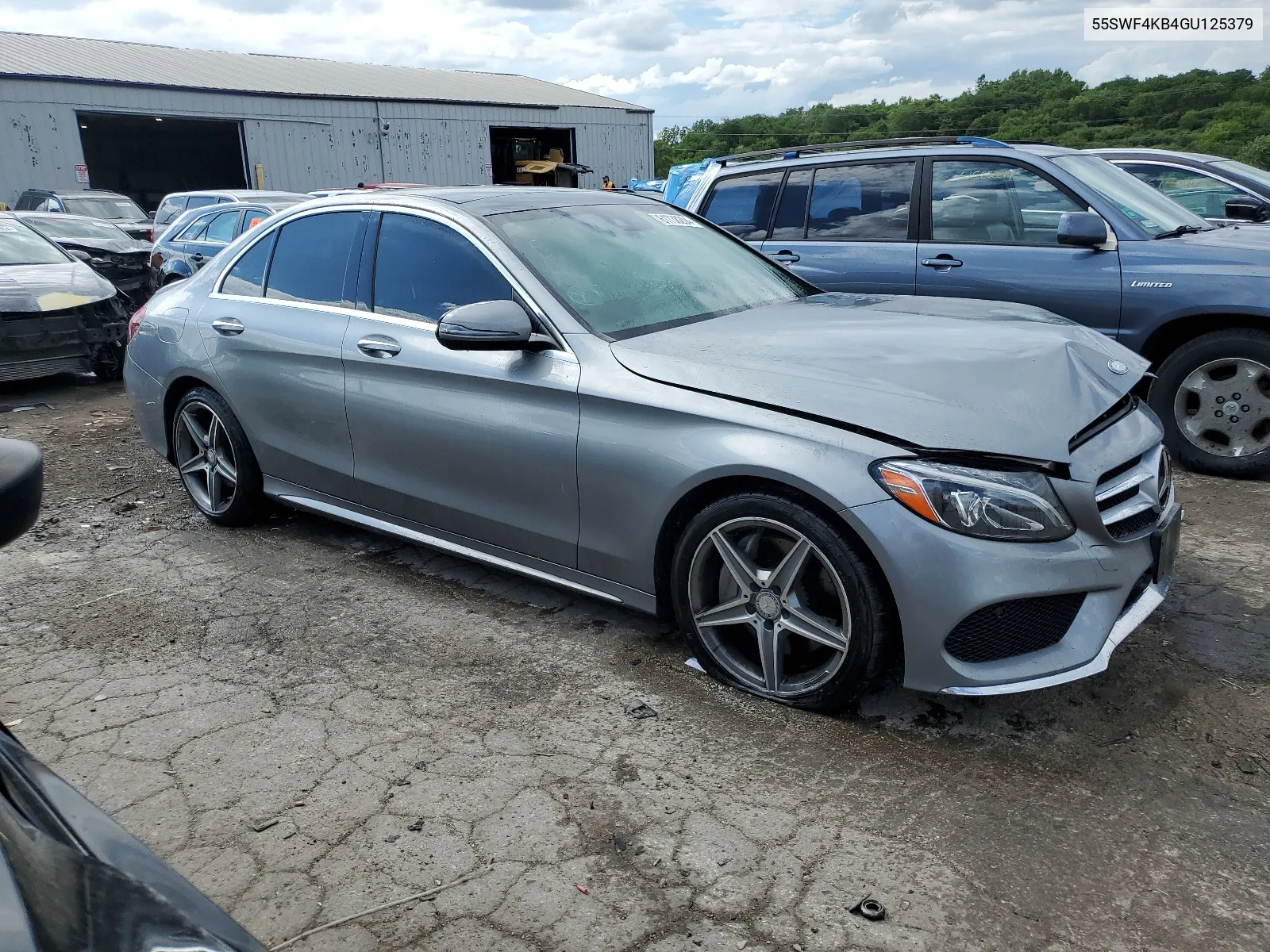 2016 Mercedes-Benz C 300 4Matic VIN: 55SWF4KB4GU125379 Lot: 61738204