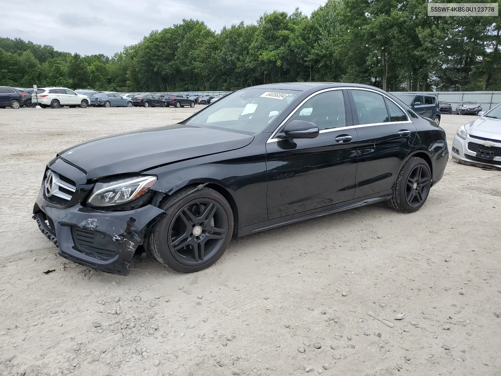 2016 Mercedes-Benz C 300 4Matic VIN: 55SWF4KB8GU123778 Lot: 64058394