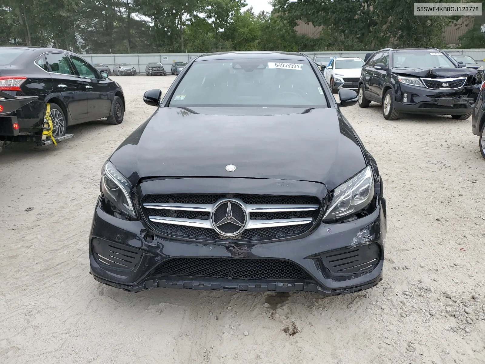 2016 Mercedes-Benz C 300 4Matic VIN: 55SWF4KB8GU123778 Lot: 64058394