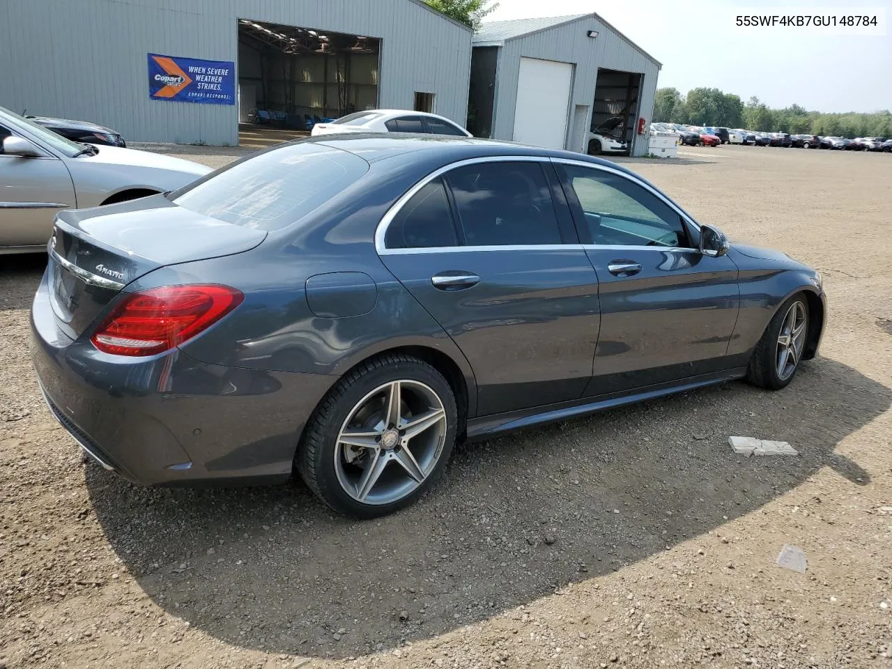 2016 Mercedes-Benz C 300 4Matic VIN: 55SWF4KB7GU148784 Lot: 64997634