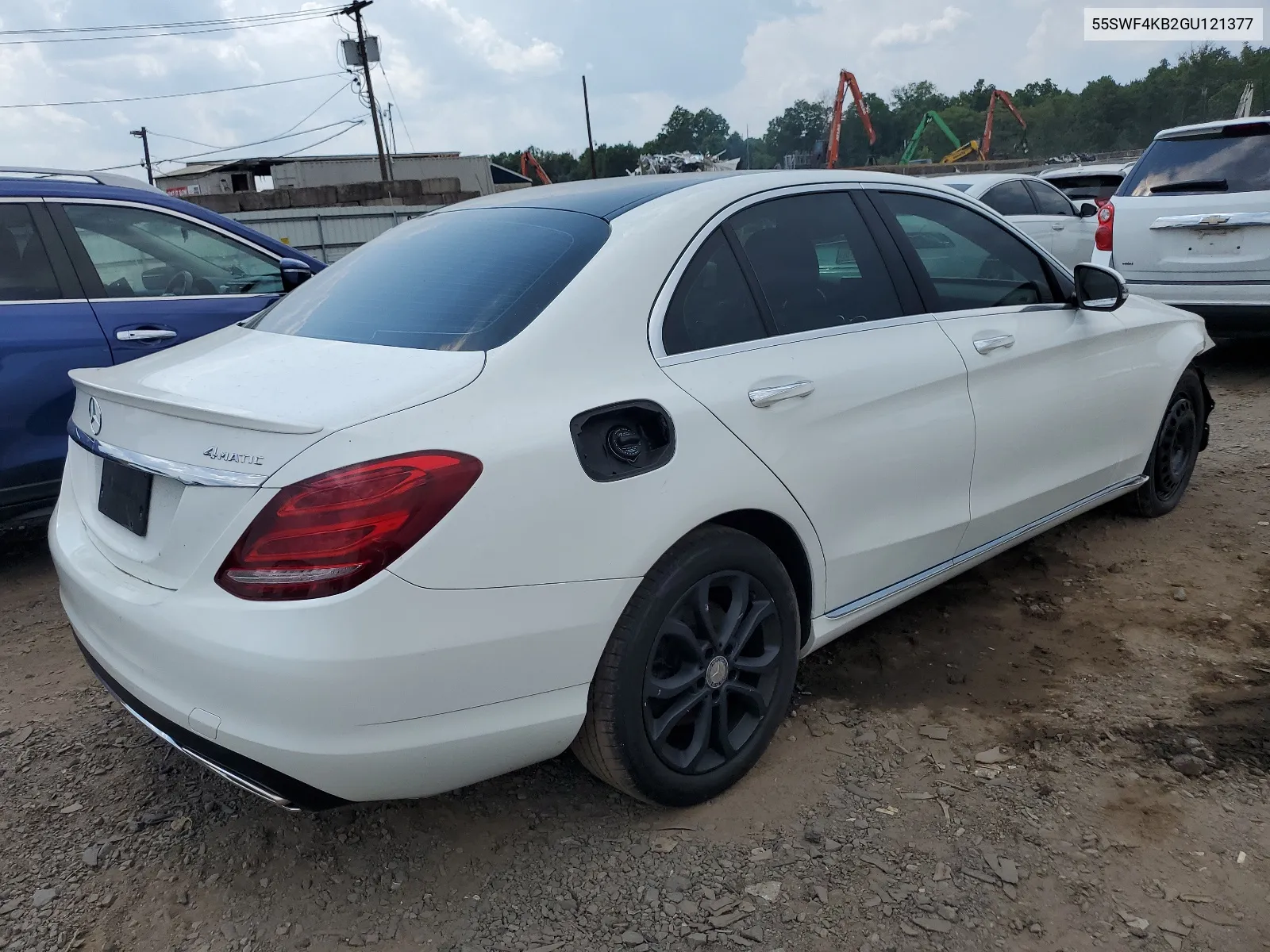 2016 Mercedes-Benz C 300 4Matic VIN: 55SWF4KB2GU121377 Lot: 65591594