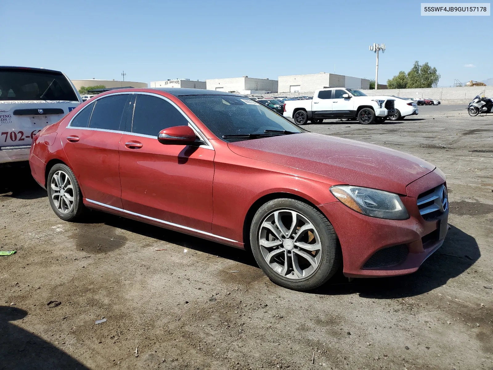 2016 Mercedes-Benz C 300 VIN: 55SWF4JB9GU157178 Lot: 66901694