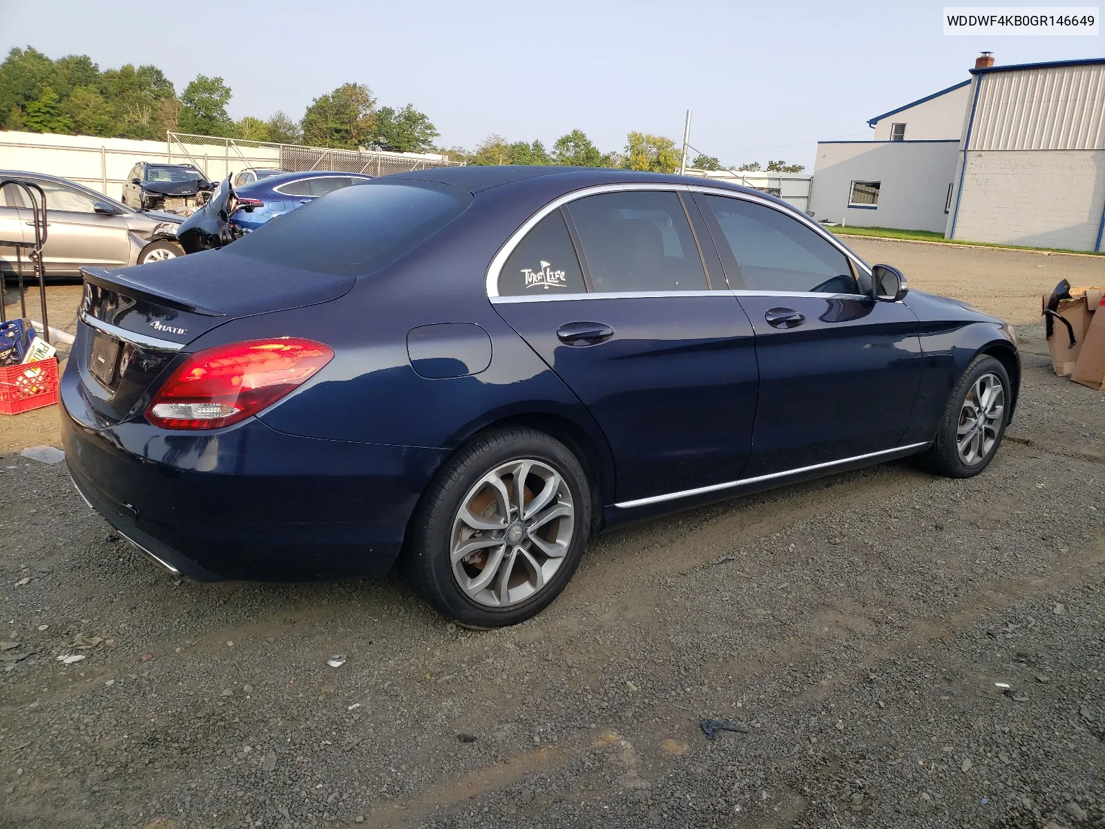 2016 Mercedes-Benz C 300 4Matic VIN: WDDWF4KB0GR146649 Lot: 66961694