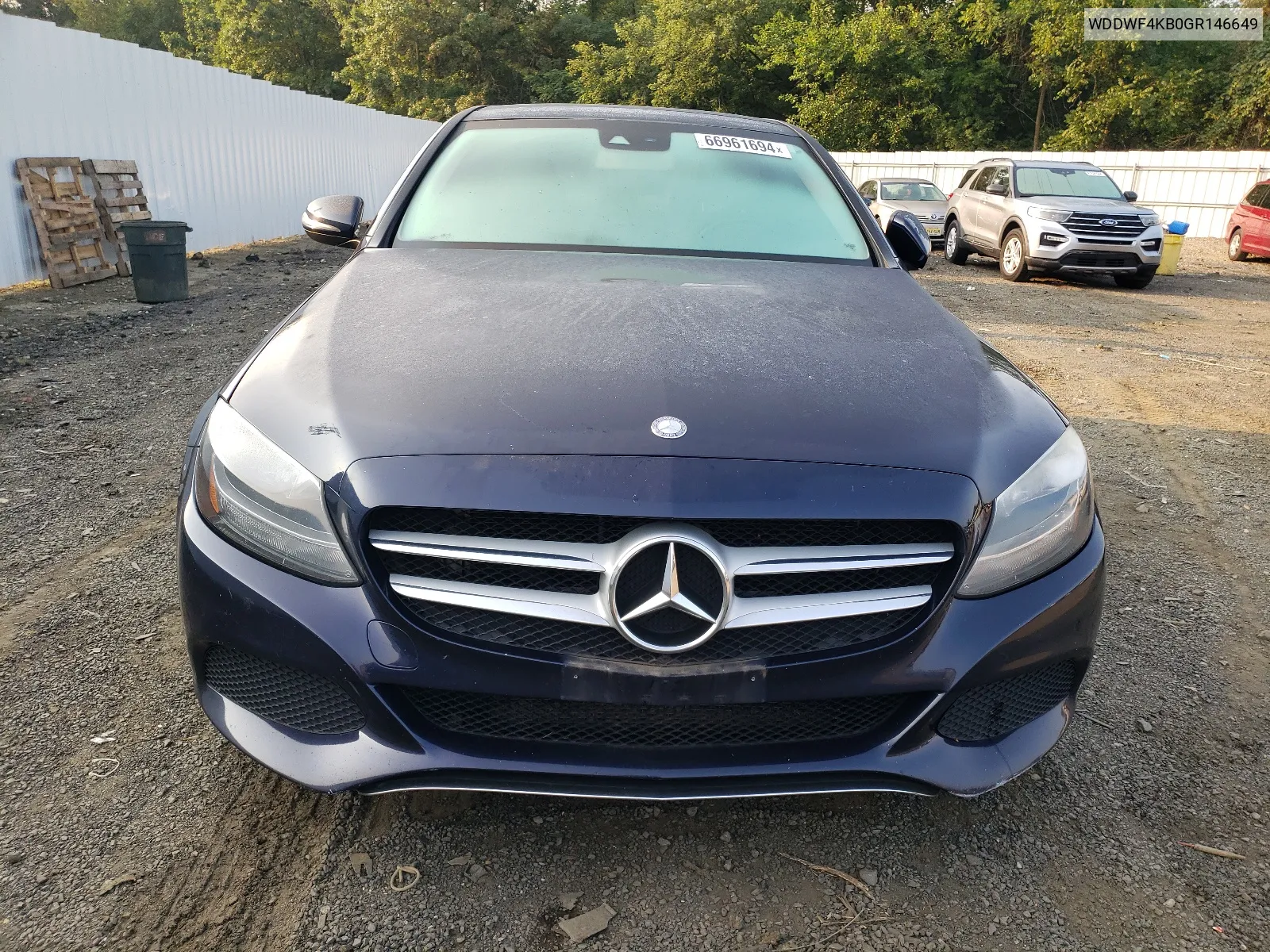 2016 Mercedes-Benz C 300 4Matic VIN: WDDWF4KB0GR146649 Lot: 66961694