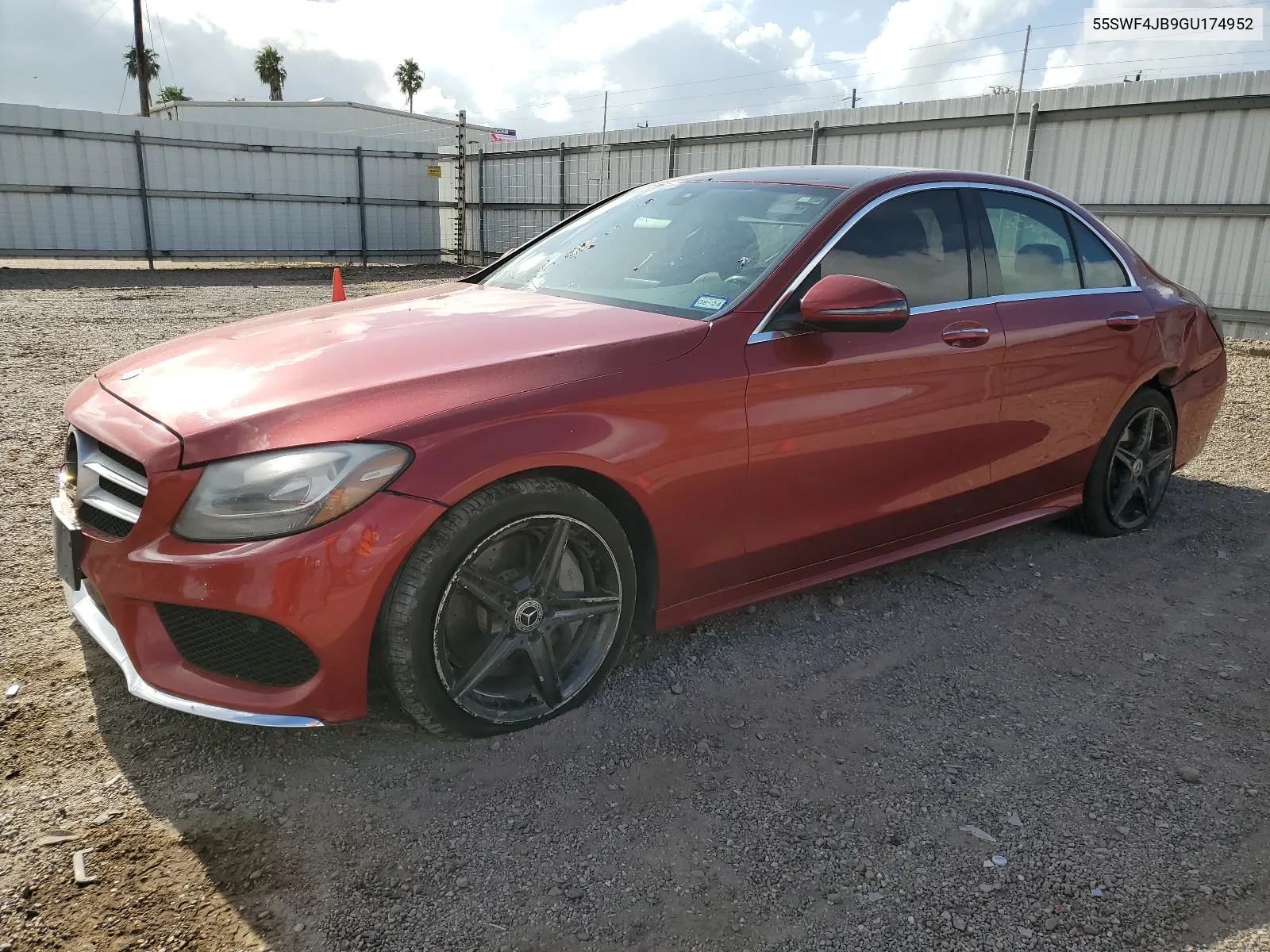 2016 Mercedes-Benz C 300 VIN: 55SWF4JB9GU174952 Lot: 67395594