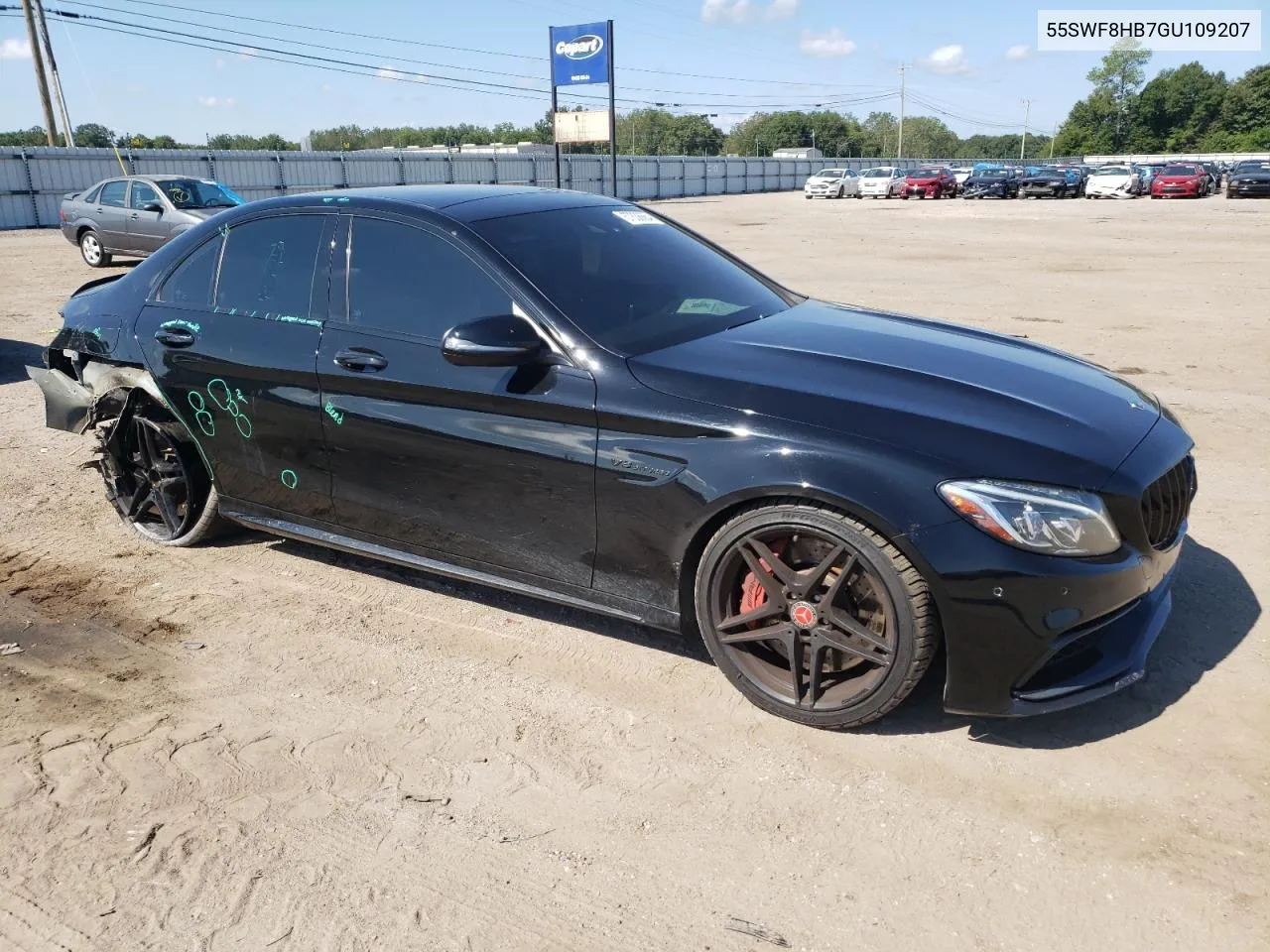 2016 Mercedes-Benz C 63 Amg-S VIN: 55SWF8HB7GU109207 Lot: 67836664