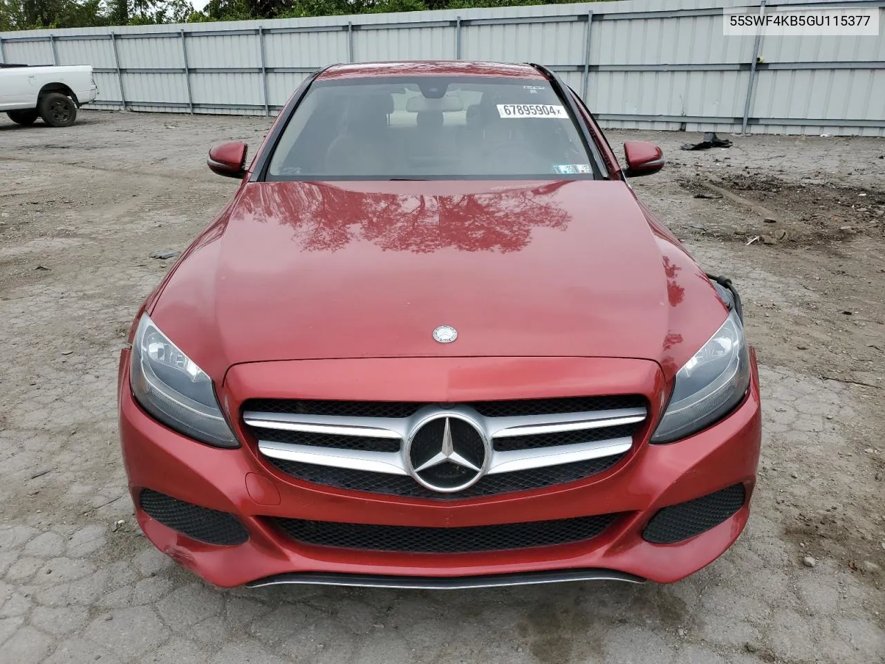 2016 Mercedes-Benz C 300 4Matic VIN: 55SWF4KB5GU115377 Lot: 67895904